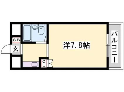 グリーンハイツ梅ヶ谷(ワンルーム/2階)の間取り写真