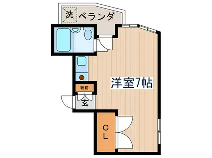 センチュリー国分寺(ワンルーム/4階)の間取り写真