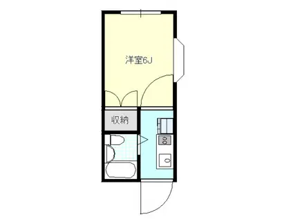 タマコート(1K/1階)の間取り写真