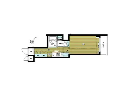 ZOOM東銀座 ズーム東銀座(1K/3階)の間取り写真