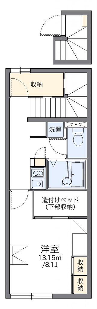 レオパレスタンディー(1K/2階)の間取り写真