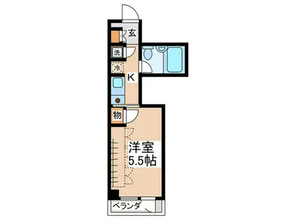 OZプラザ(1K/4階)の間取り写真
