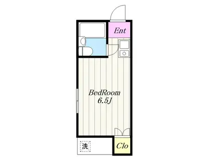 ラフォーレ相武台(ワンルーム/3階)の間取り写真
