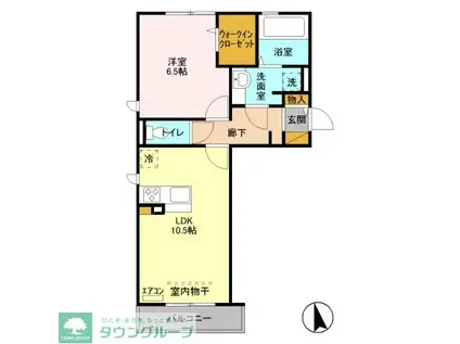 SANTO ARROZAL I(1LDK/3階)の間取り写真