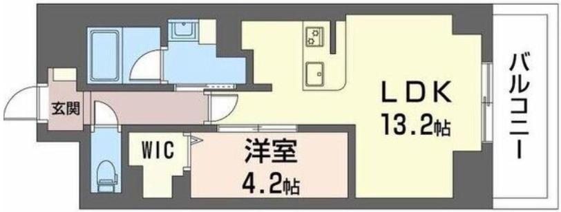 サンエール南堀江(1LDK/3階)の間取り写真