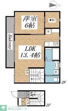 CASA・ACERO(1LDK/2階)の間取り写真