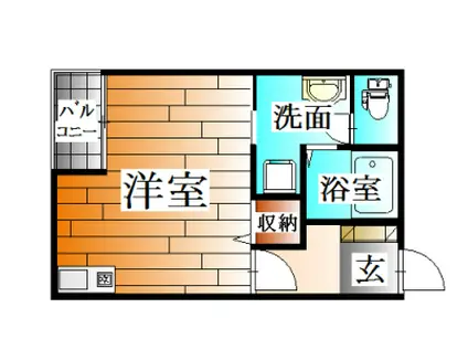 さんだSOEL(ワンルーム/3階)の間取り写真