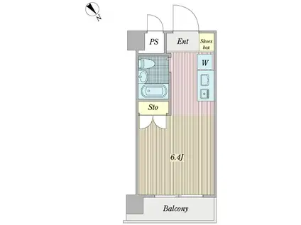 モナーク相模原参番館(ワンルーム/7階)の間取り写真