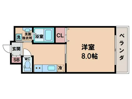 セレーナあびこ(1K/3階)の間取り写真