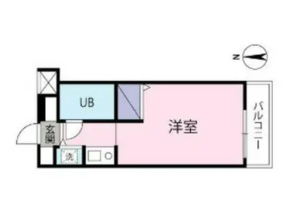 ジョイフル八王子(ワンルーム/3階)の間取り写真