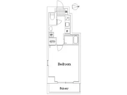 ヴェルステージ大森町駅前(1K/5階)の間取り写真