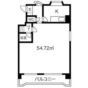 北千種キッズビル(1K/5階)の間取り写真