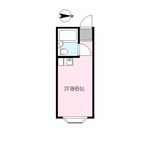 徳丸コーポ(ワンルーム/2階)の間取り写真