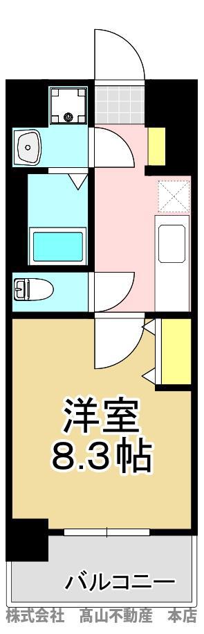 レジェンド則松(1LDK/2階)の間取り写真