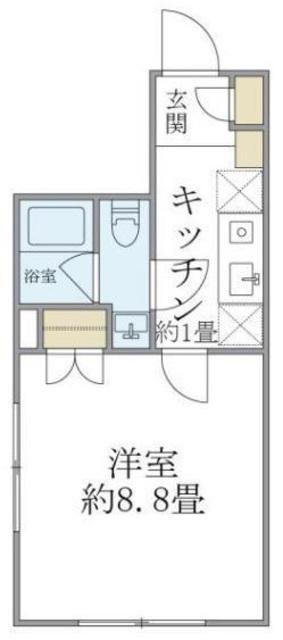 コンポジット門前仲町サウス(1K/4階)の間取り写真