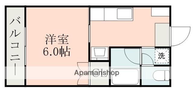 エクセレント紫原(1K/3階)の間取り写真