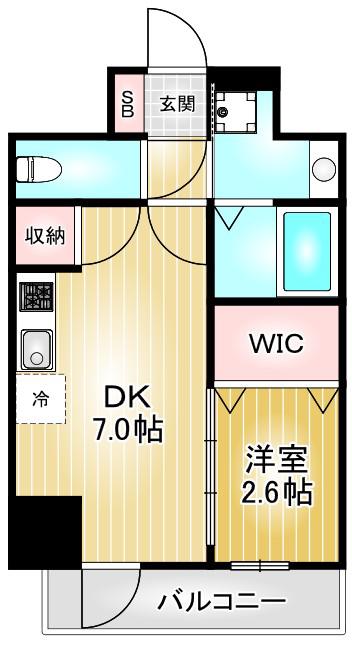 エステムコート名古屋上前津(1DK/9階)の間取り写真