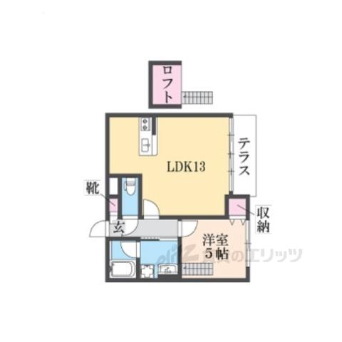 L.E.O(1LDK/1階)の間取り写真