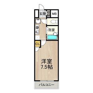ヒストリカル堺(1K/7階)の間取り写真