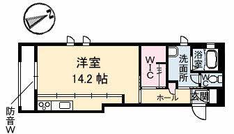 リーベンステージ出汐(ワンルーム/3階)の間取り写真