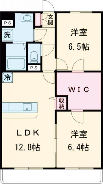 レジデンス カノン(2LDK/3階)の間取り写真