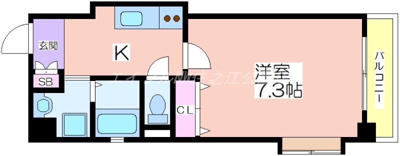 J.CYPRESS(1K/6階)の間取り写真