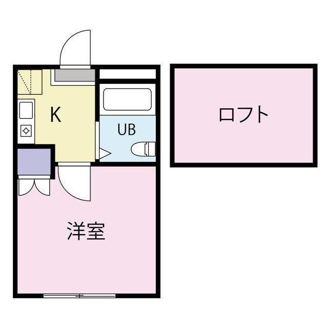 ベルメゾンNO41相模原(1K/1階)の間取り写真