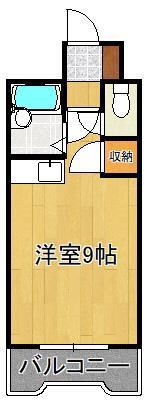 プレアール青山(ワンルーム/3階)の間取り写真