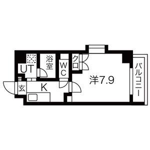 シティライフ望が丘(1K/3階)の間取り写真