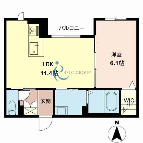 シャーメゾン フランフォーレ(1LDK/3階)の間取り写真
