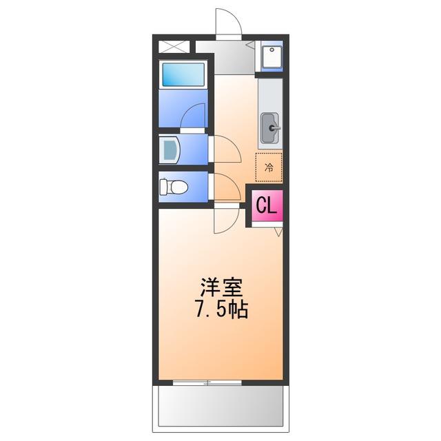 シュライク2000(1K/2階)の間取り写真