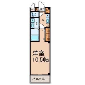 つつみ館(1K/2階)の間取り写真