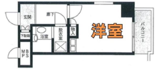 エミネンス東村山(ワンルーム/5階)の間取り写真