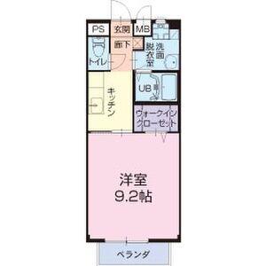 サニーウェルDEN(1K/2階)の間取り写真