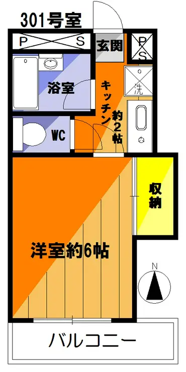 ニッカナパレス 3階階 間取り