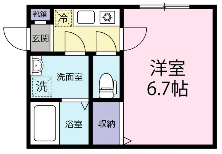 コンフォート小石川 1階階 間取り