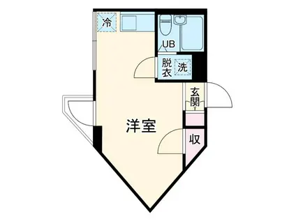 プレセランス和田町(ワンルーム/4階)の間取り写真