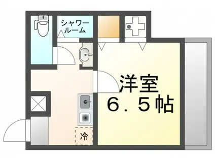 グランドステージ江坂(1K/6階)の間取り写真