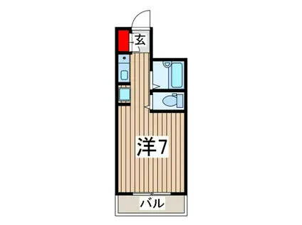 ウィンベルソロ西川口第10(ワンルーム/10階)の間取り写真