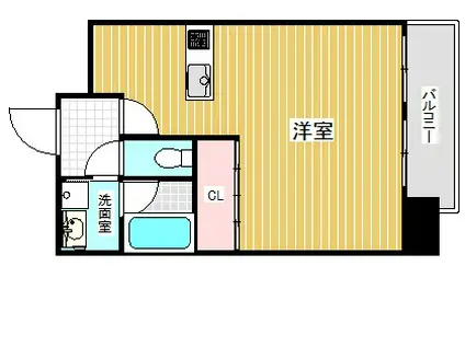 インペリアル新神戸(1K/9階)の間取り写真