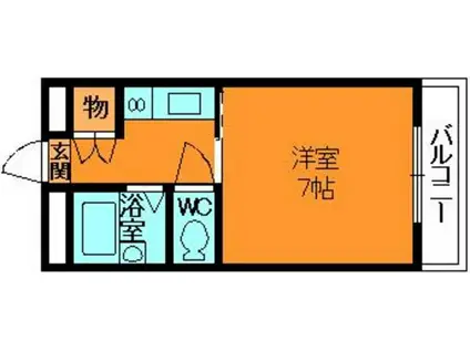 マイハウス小泉(1K/4階)の間取り写真