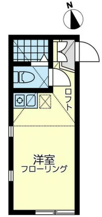 ユナイト殿町フェルナンデス 1階階 間取り