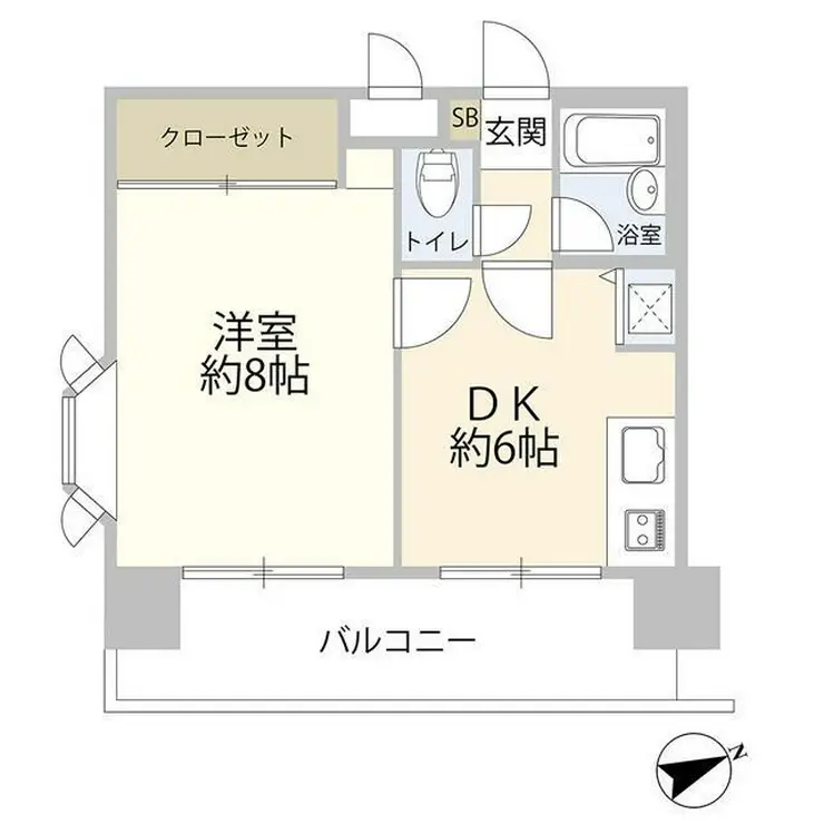 クリオ六浦弐番館 4階階 間取り