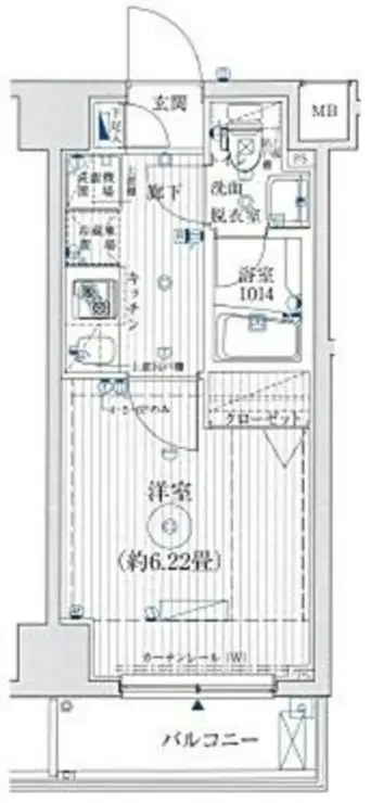 リライア東京イーストレジデンス 5階階 間取り