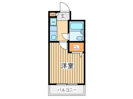 日神パレステージ宮崎台(1K/3階)の間取り写真