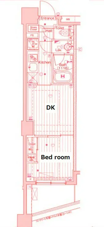 ガーラ・グランディ横濱関内 6階階 間取り