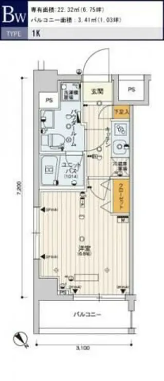 スカイコートパレス西巣鴨 7階階 間取り