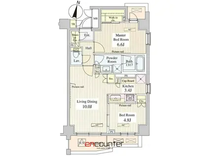 ル・シュクレ永福(2LDK/2階)の間取り写真