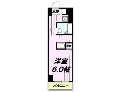 メゾン・ド・コンテス(ワンルーム/3階)の間取り写真