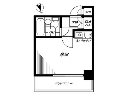 グローリア荻窪(ワンルーム/8階)の間取り写真